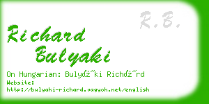 richard bulyaki business card